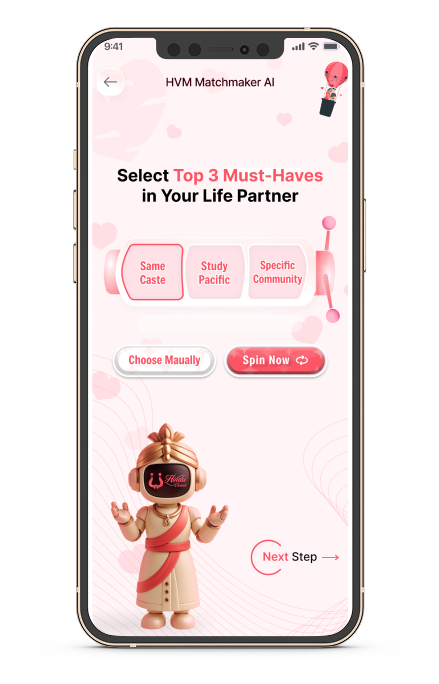HVM Hindu Vivah app on mobile phone